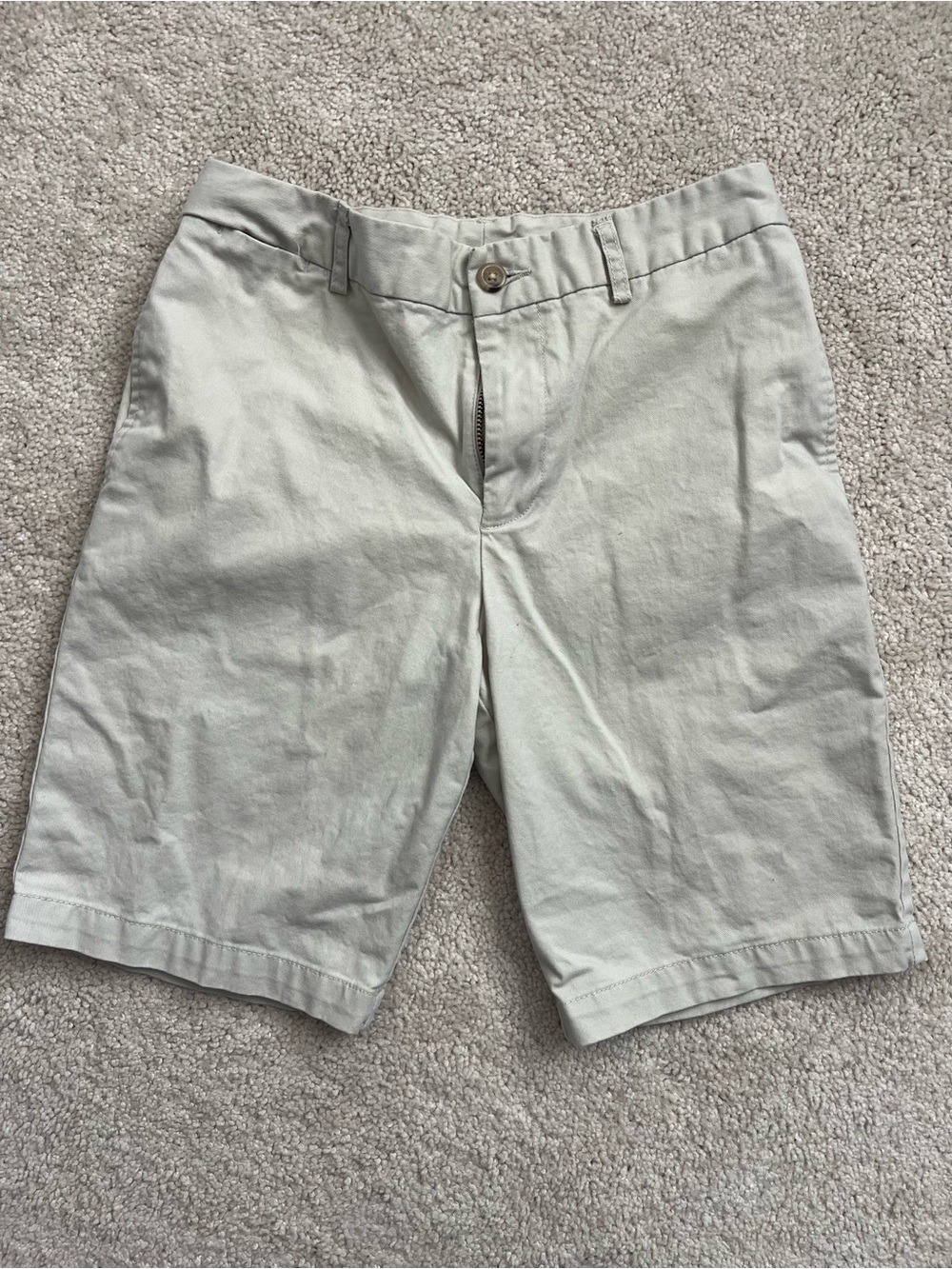 Ralph Lauren Boys Preppy Flat Front Khaki Chino Shorts